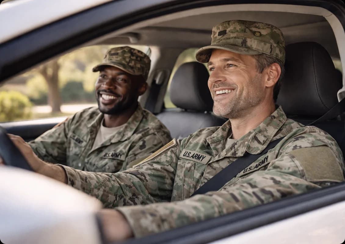 Veterans in military uniform